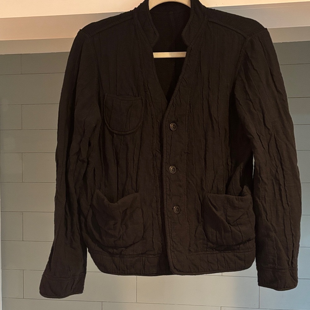 Eileen Fisher Black‎ textured Lightweight Jacket
